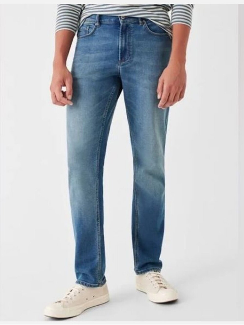 Faherty Men's Stretch Terry Indigo 5-Pocket Pants Size 31
